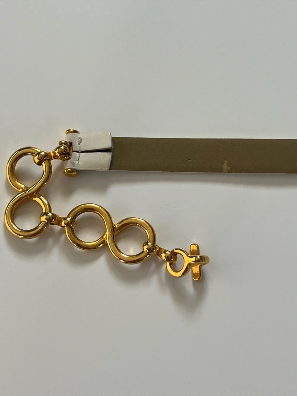 Vintage Nordstrom Leather Chain Statement Belt